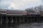 MBTA 1053 going over the Concord River